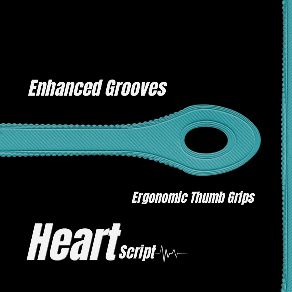 Heart Script Tongue Scraper - 50 Pack