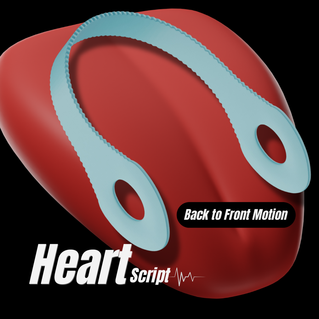 Heart Script Tongue Scraper - 50 Pack